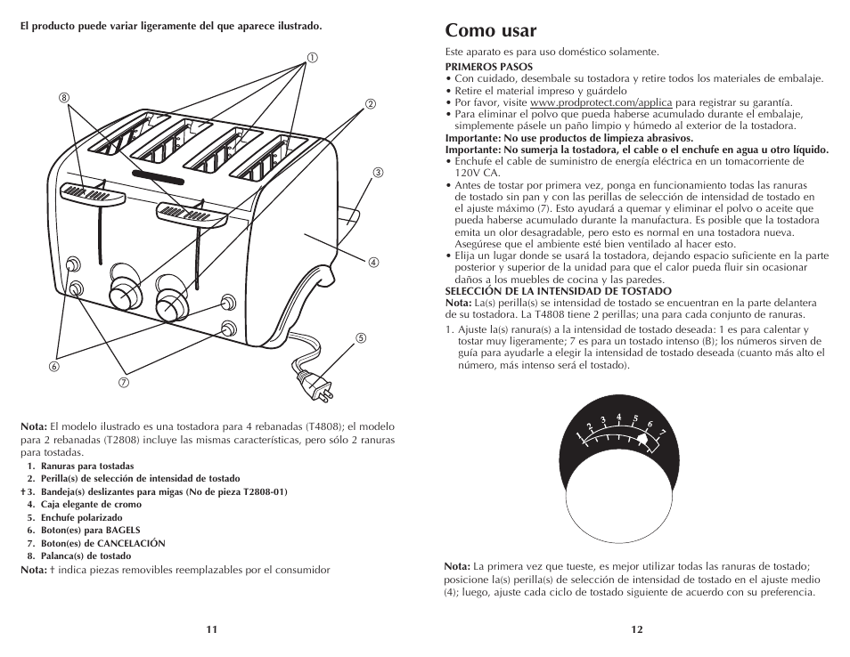 Como usar | Black & Decker T2808 User Manual | Page 7 / 11