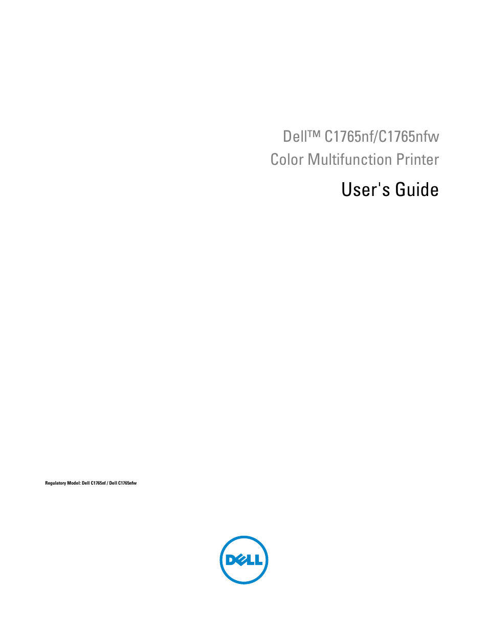 Dell C1765NFW MFP Laser Printer User Manual | 382 pages