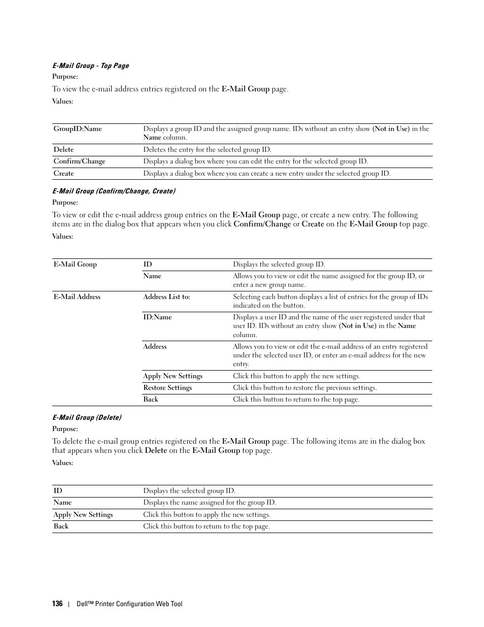 Dell C1765NFW MFP Laser Printer User Manual | Page 138 / 382
