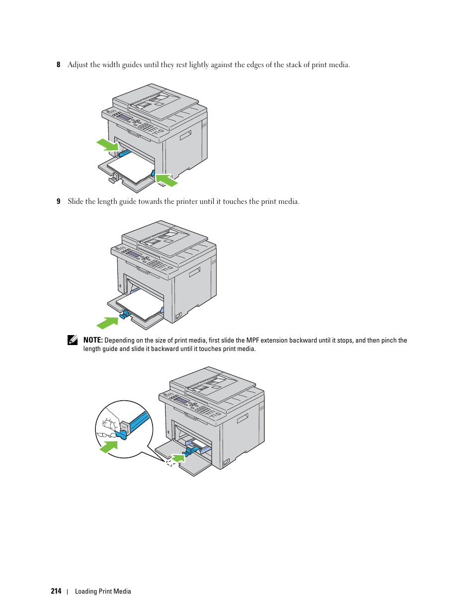 Dell C1765NFW MFP Laser Printer User Manual | Page 216 / 382