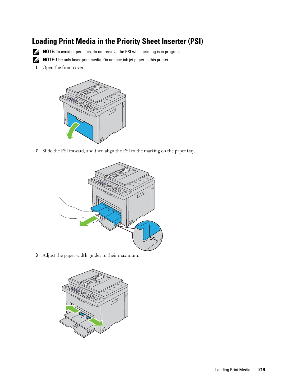 Dell C1765NFW MFP Laser Printer User Manual | Page 221 / 382