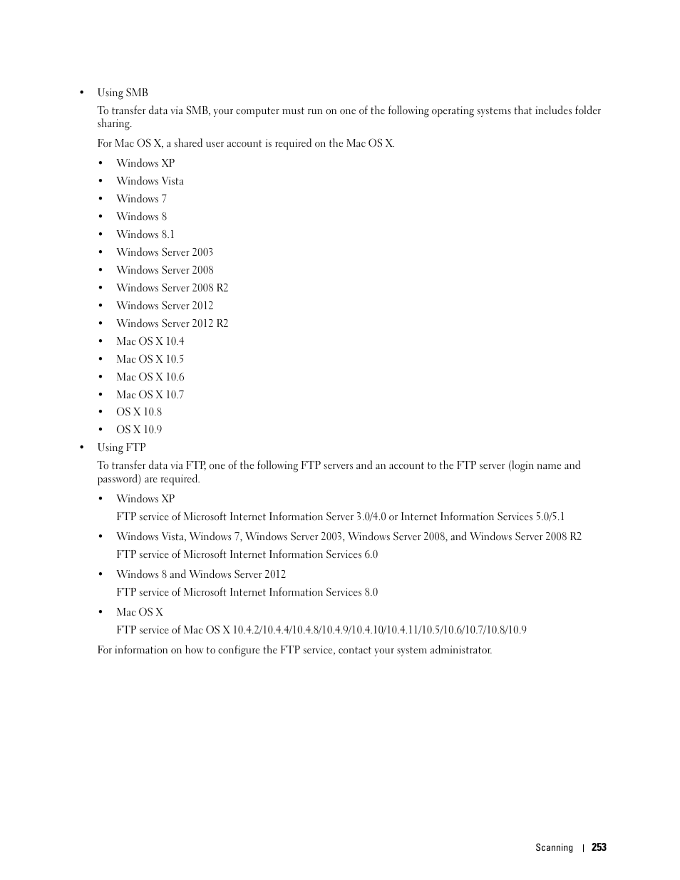 Dell C1765NFW MFP Laser Printer User Manual | Page 255 / 382