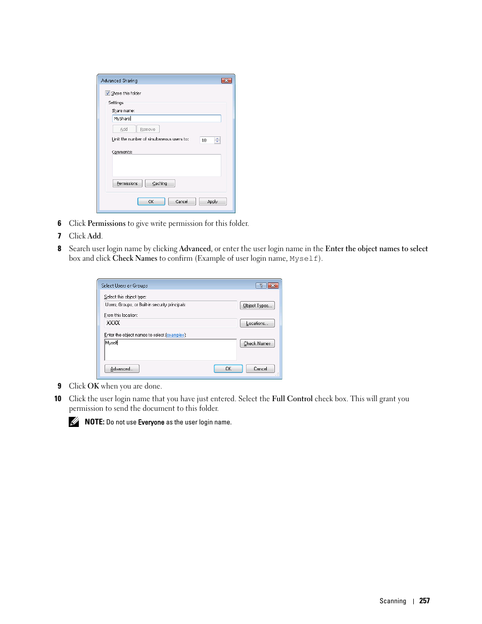 Dell C1765NFW MFP Laser Printer User Manual | Page 259 / 382