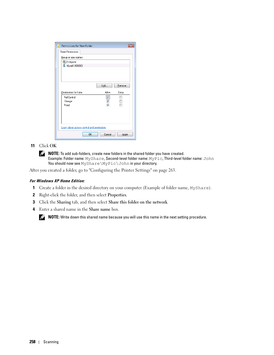 Dell C1765NFW MFP Laser Printer User Manual | Page 260 / 382