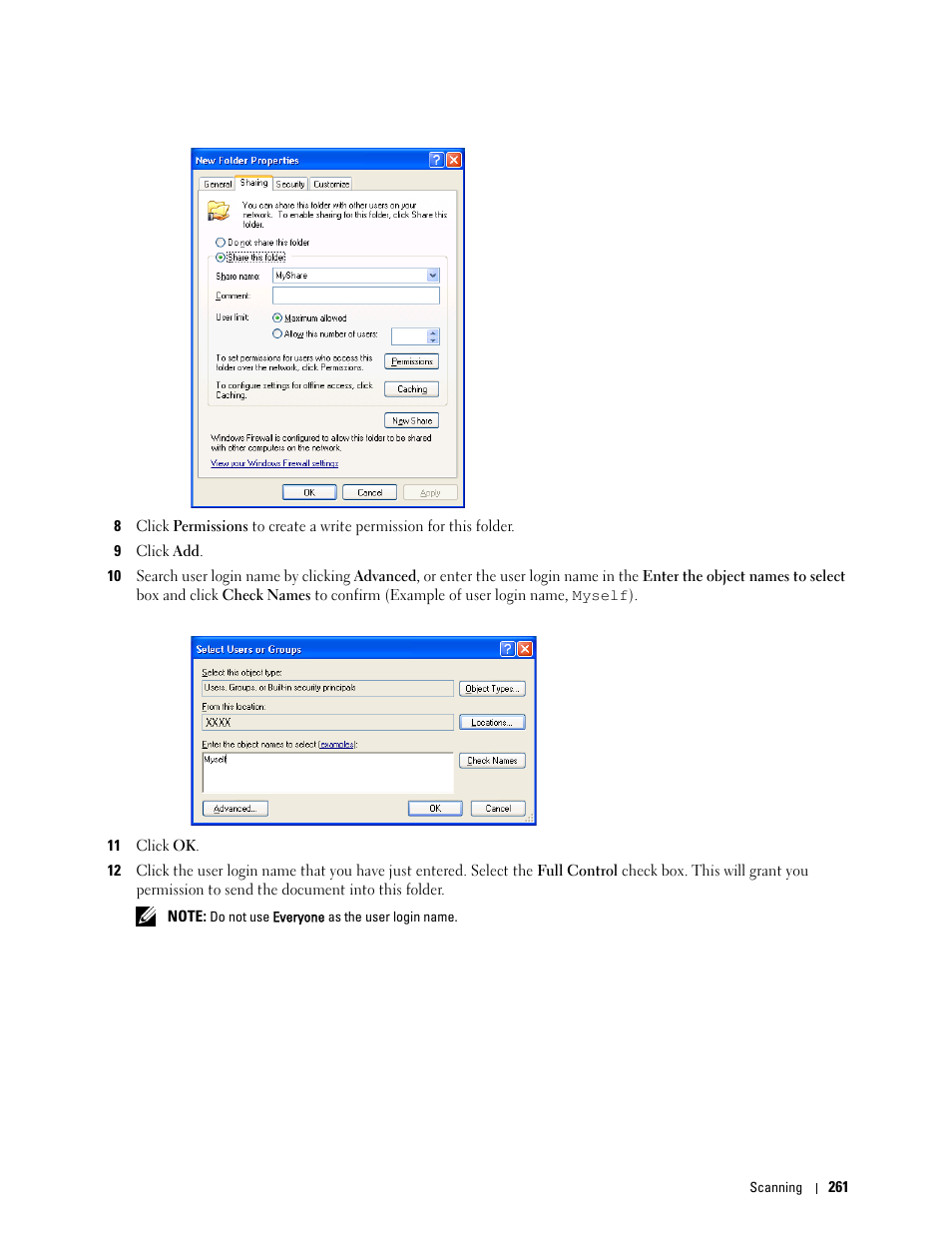 Dell C1765NFW MFP Laser Printer User Manual | Page 263 / 382