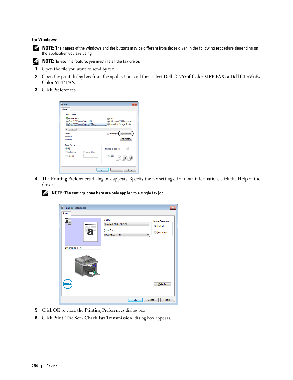 Dell C1765NFW MFP Laser Printer User Manual | Page 286 / 382