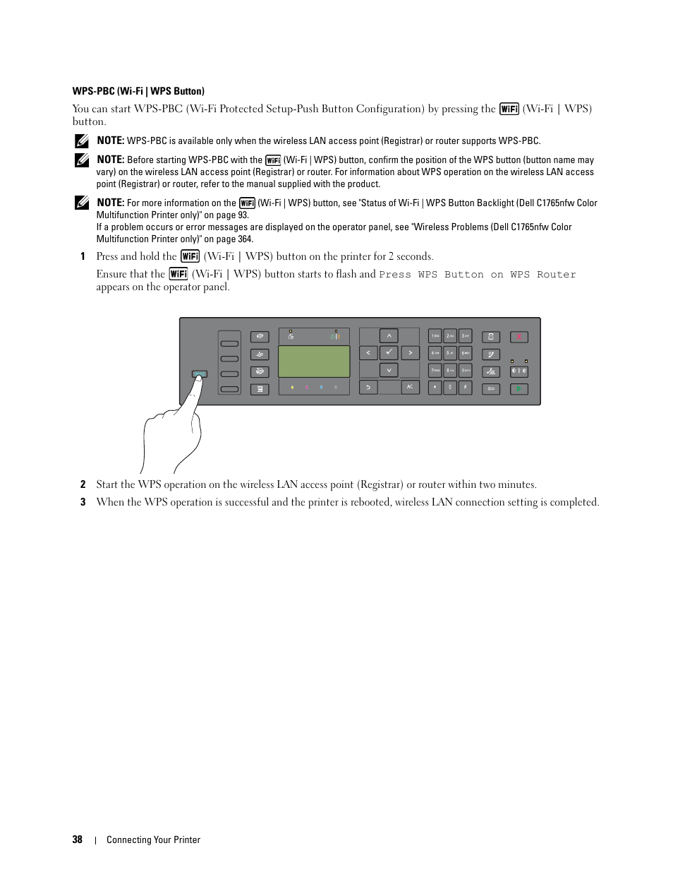 Dell C1765NFW MFP Laser Printer User Manual | Page 40 / 382