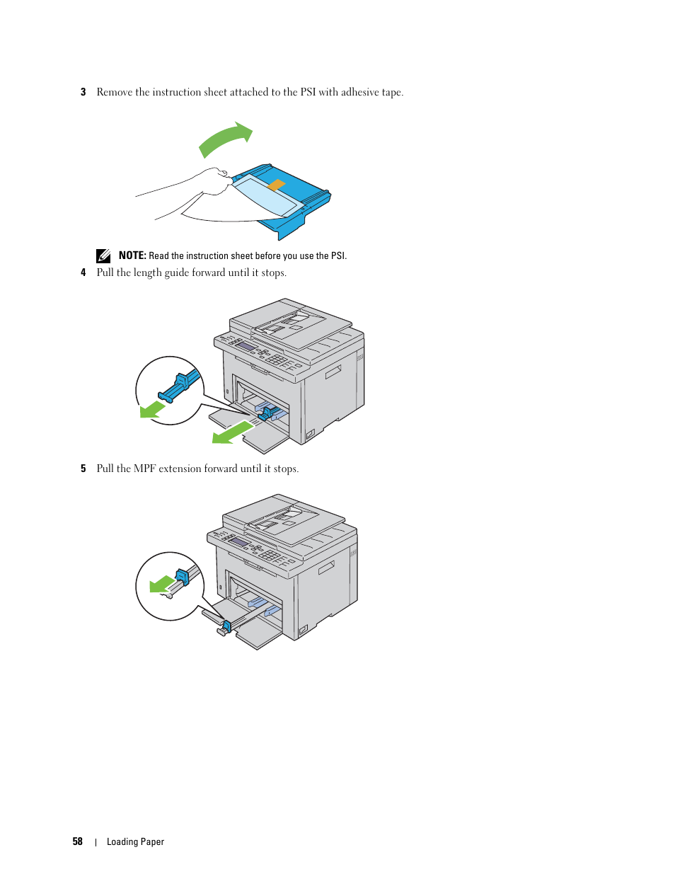 Dell C1765NFW MFP Laser Printer User Manual | Page 60 / 382