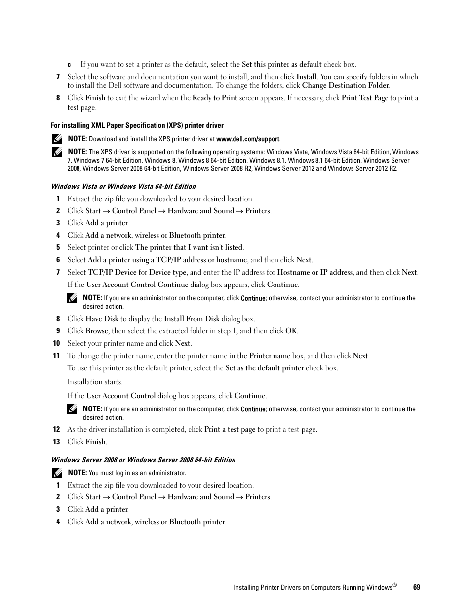 Dell C1765NFW MFP Laser Printer User Manual | Page 71 / 382