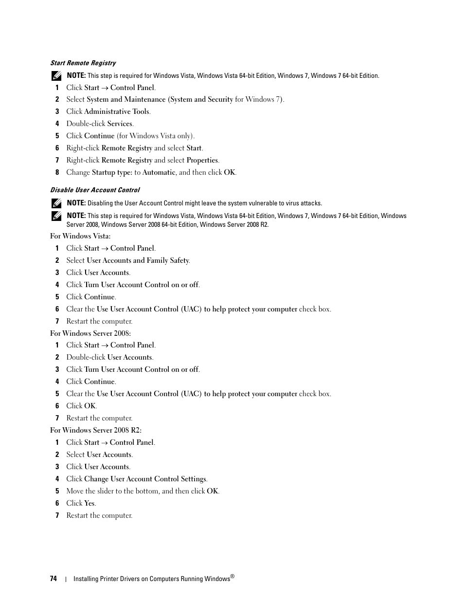 Dell C1765NFW MFP Laser Printer User Manual | Page 76 / 382
