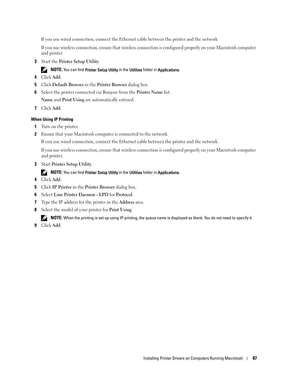 Dell C1765NFW MFP Laser Printer User Manual | Page 89 / 382