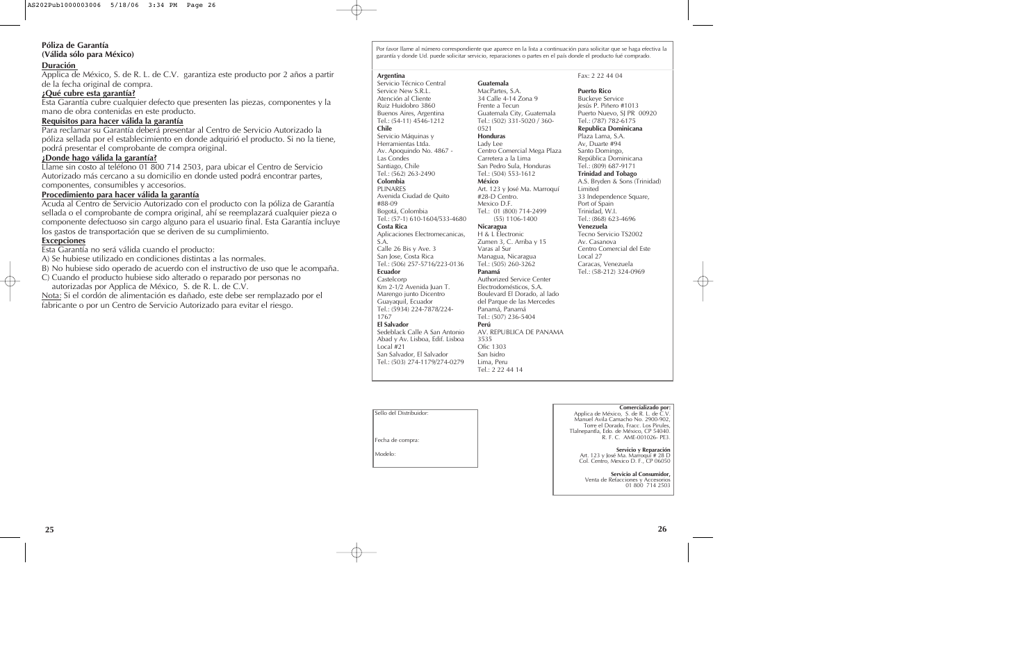 Black & Decker AS202 User Manual | Page 14 / 15