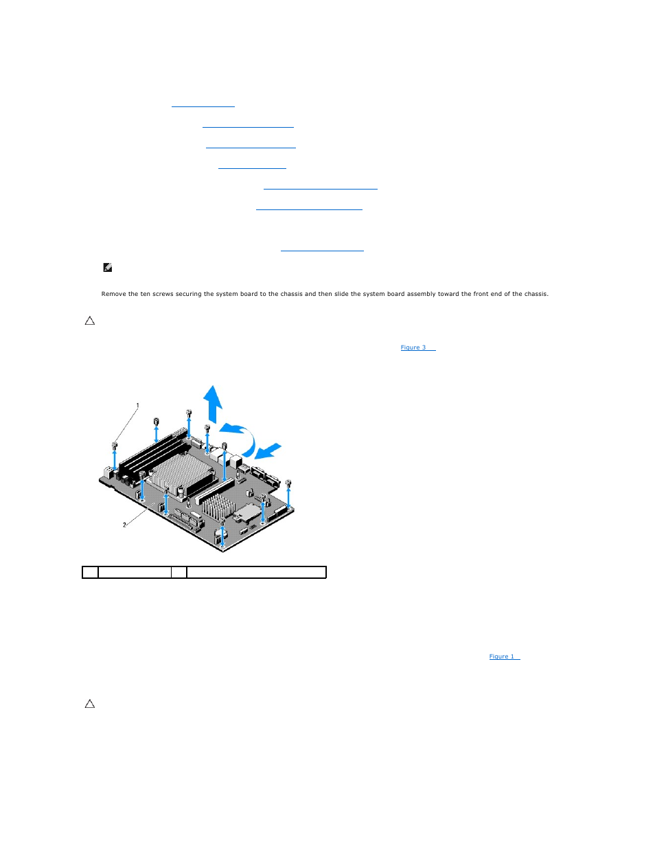 Installing the system board | Dell PowerEdge R210 User Manual | Page 39 / 61