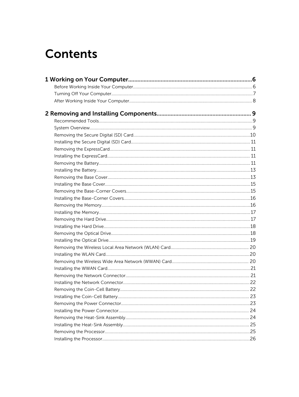 Dell Precision M2800 (Early 2014) User Manual | Page 3 / 73