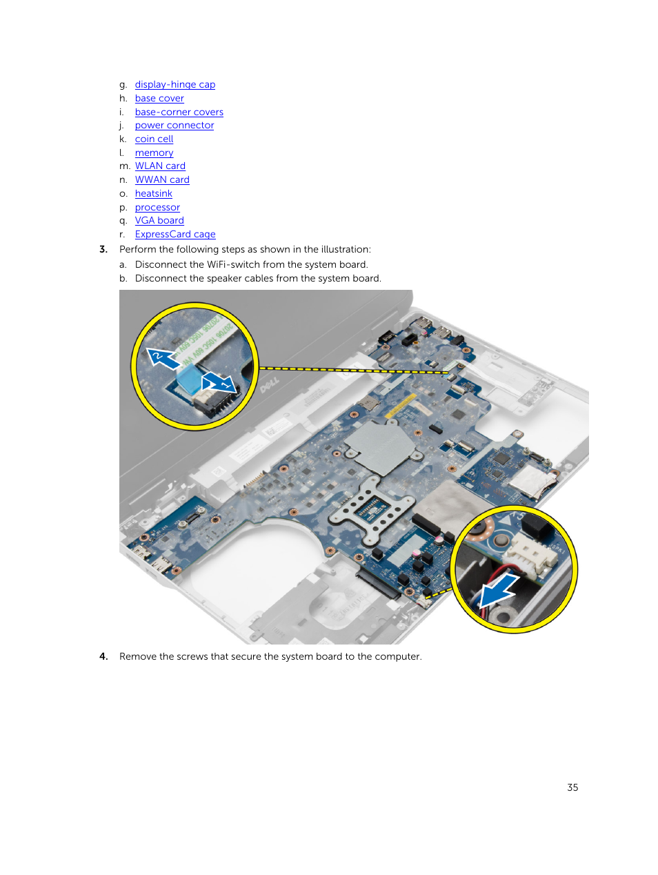 Dell Precision M2800 (Early 2014) User Manual | Page 35 / 73