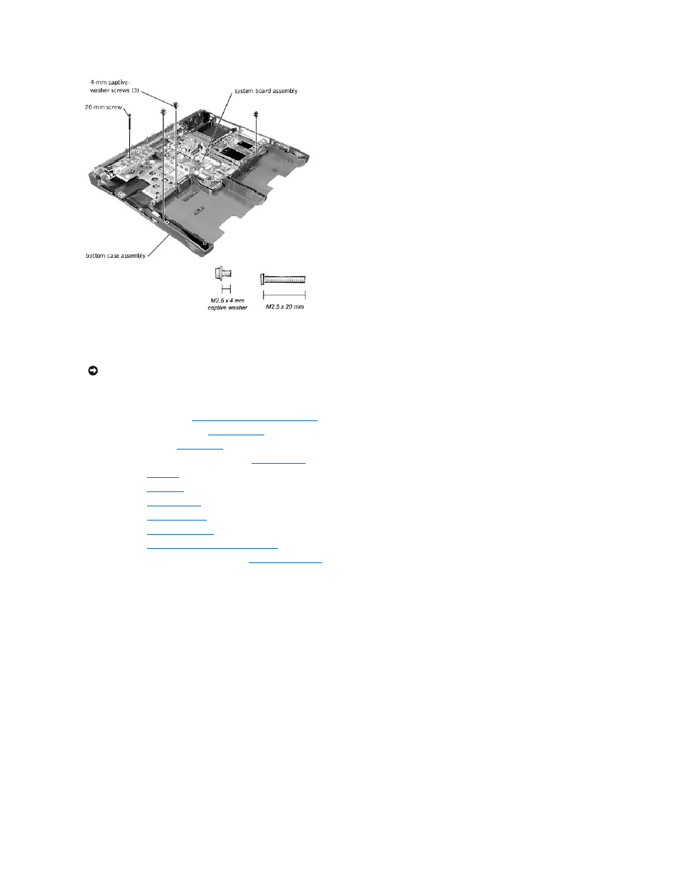 Removing the system board | Dell Precision M40 User Manual | Page 21 / 26