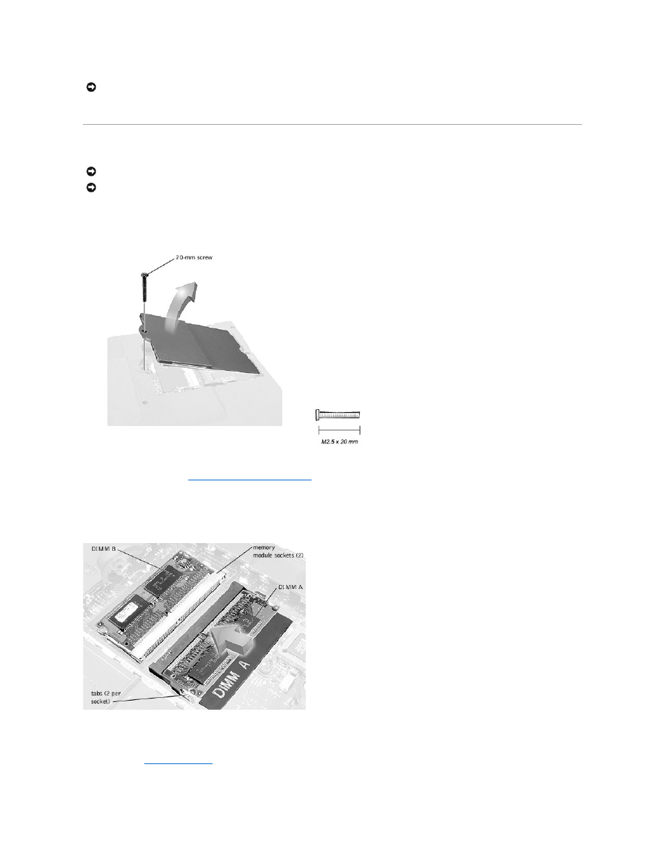 Memory module | Dell Precision M40 User Manual | Page 7 / 26