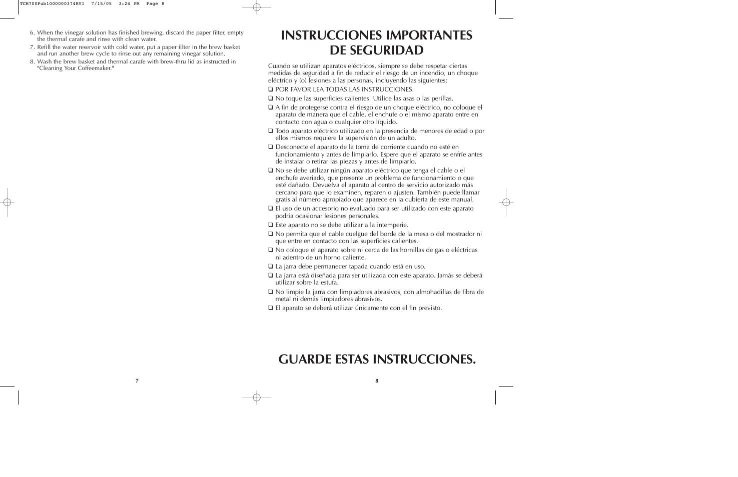 Black & Decker TCM700 User Manual | Page 5 / 15