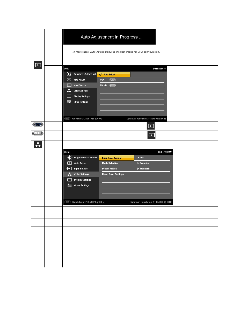 Dell E1909Wb Monitor User Manual | Page 16 / 30