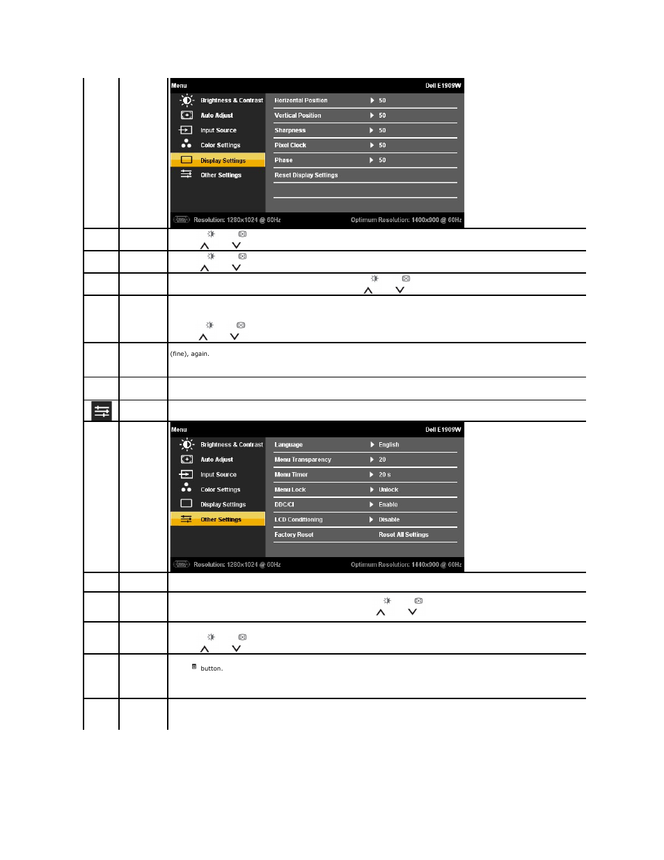 Dell E1909Wb Monitor User Manual | Page 18 / 30