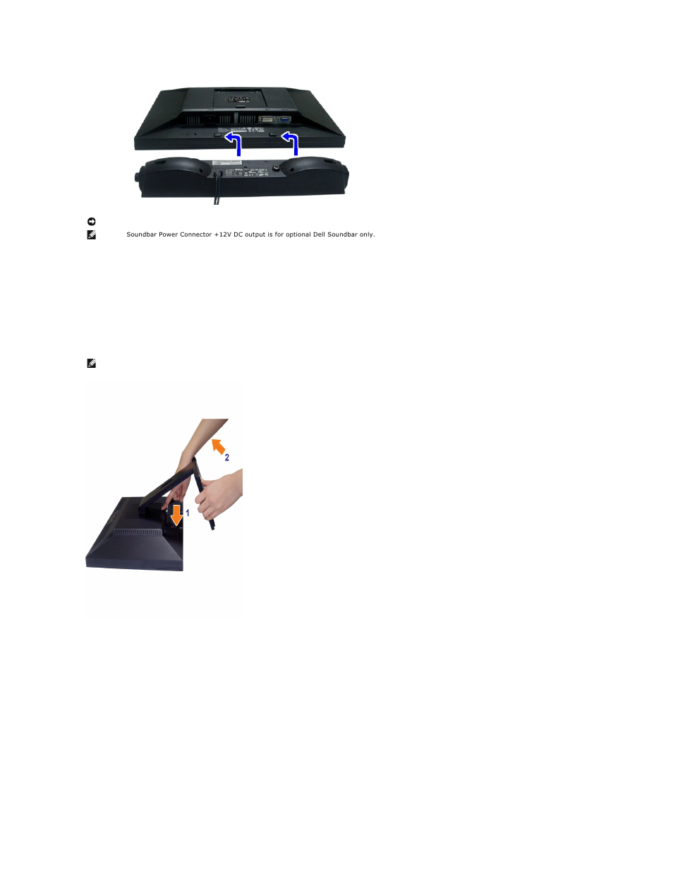 Removing the stand, Wall mounting (optional) | Dell E1909Wb Monitor User Manual | Page 26 / 30