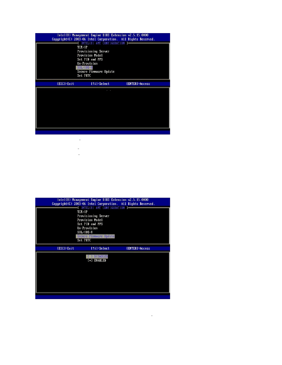 Secure firmware update, Set prtc | Dell Latitude D630C (Late 2008) User Manual | Page 11 / 69