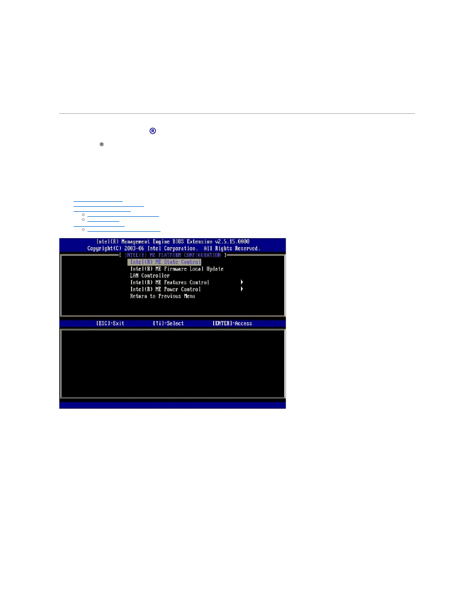 Configuring the intel management engine (me), Configuring the intel® management engine (me), Intel me state control | Dell Latitude D630C (Late 2008) User Manual | Page 4 / 69