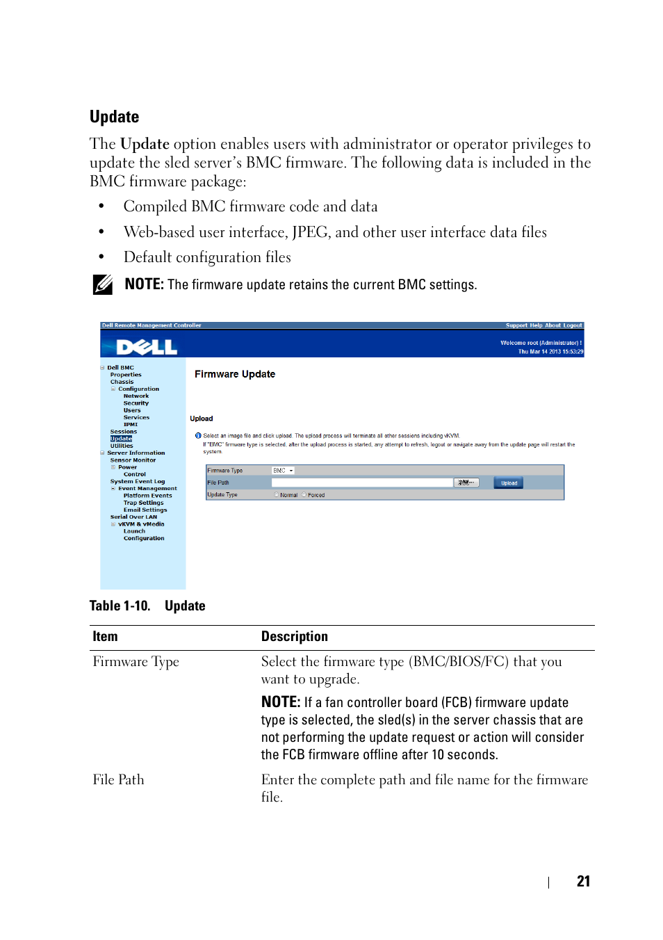 Update | Dell PowerEdge C8000 User Manual | Page 21 / 78