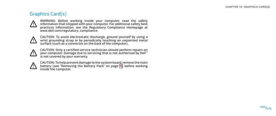 Graphics card(s) | Dell Alienware M17x (Mid 2009) User Manual | Page 79 / 104