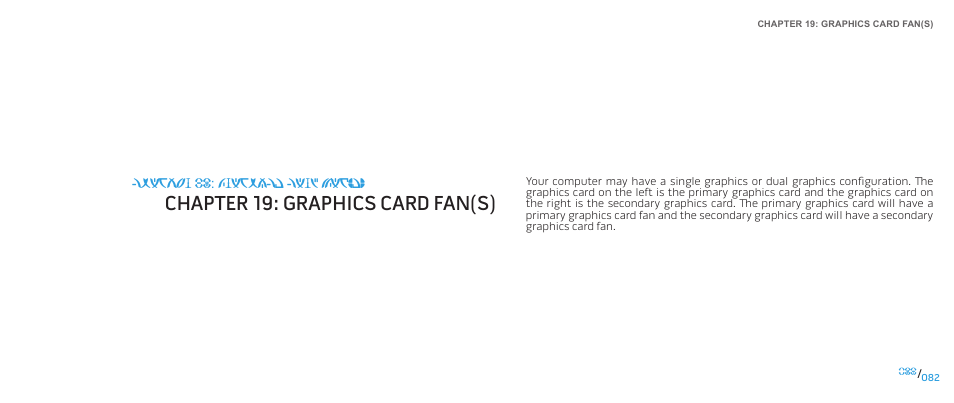 Chapter 19: graphics card fan(s) | Dell Alienware M17x (Mid 2009) User Manual | Page 82 / 104