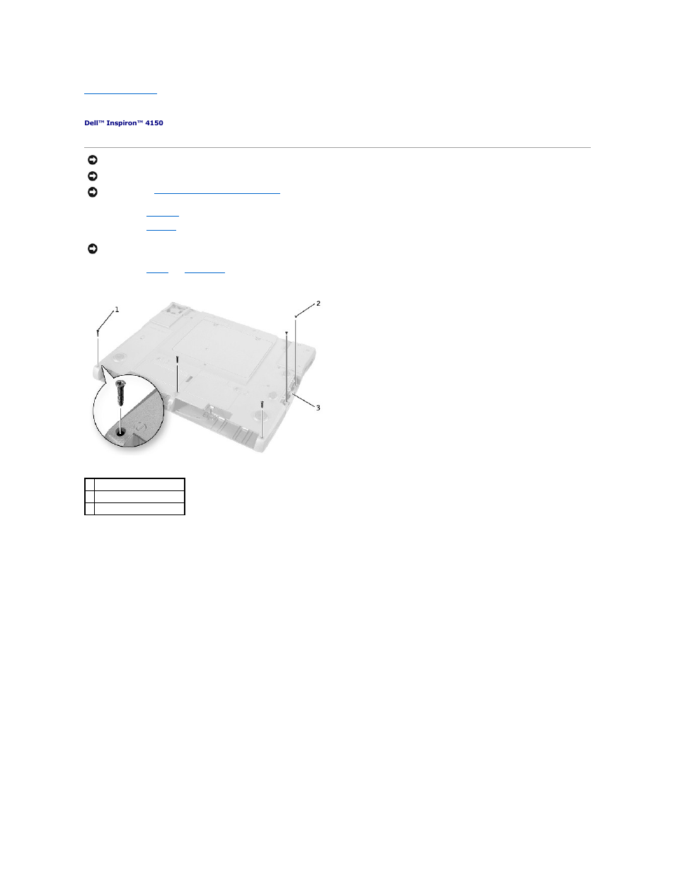 Palm rest | Dell Inspiron 4150 User Manual | Page 28 / 71