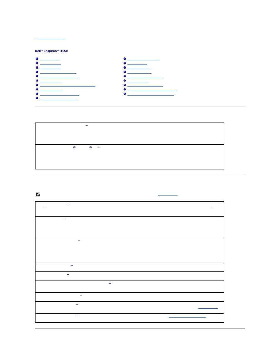 Solving problems, Accessing help power problems | Dell Inspiron 4150 User Manual | Page 41 / 71