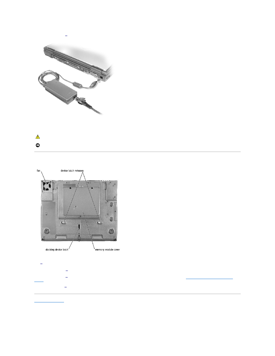 Bottom view | Dell Inspiron 4150 User Manual | Page 66 / 71