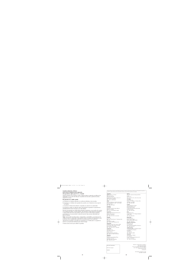 Black & Decker HS800 User Manual | Page 12 / 13