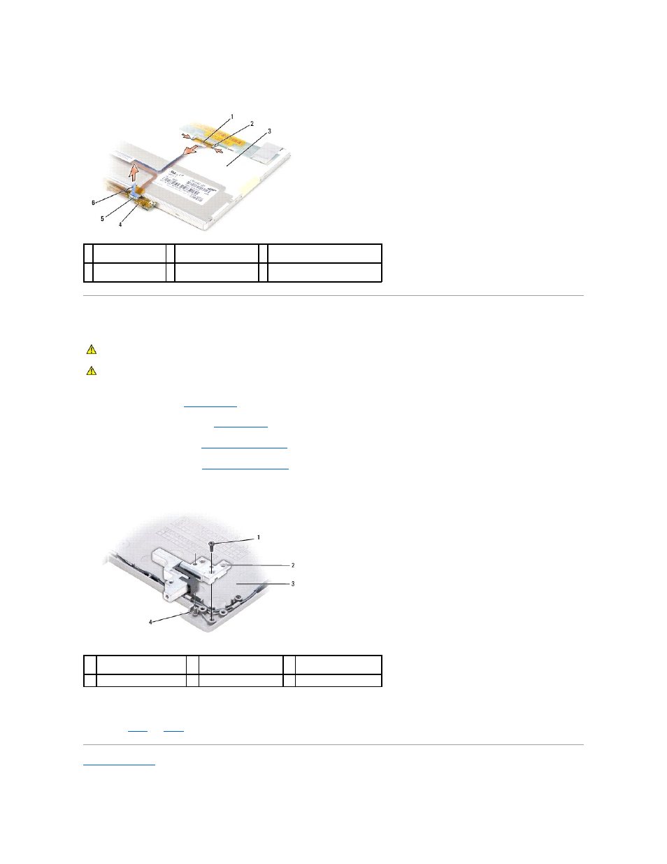 Removing the display hinges | Dell Latitude D631 (Early 2009) User Manual | Page 15 / 43