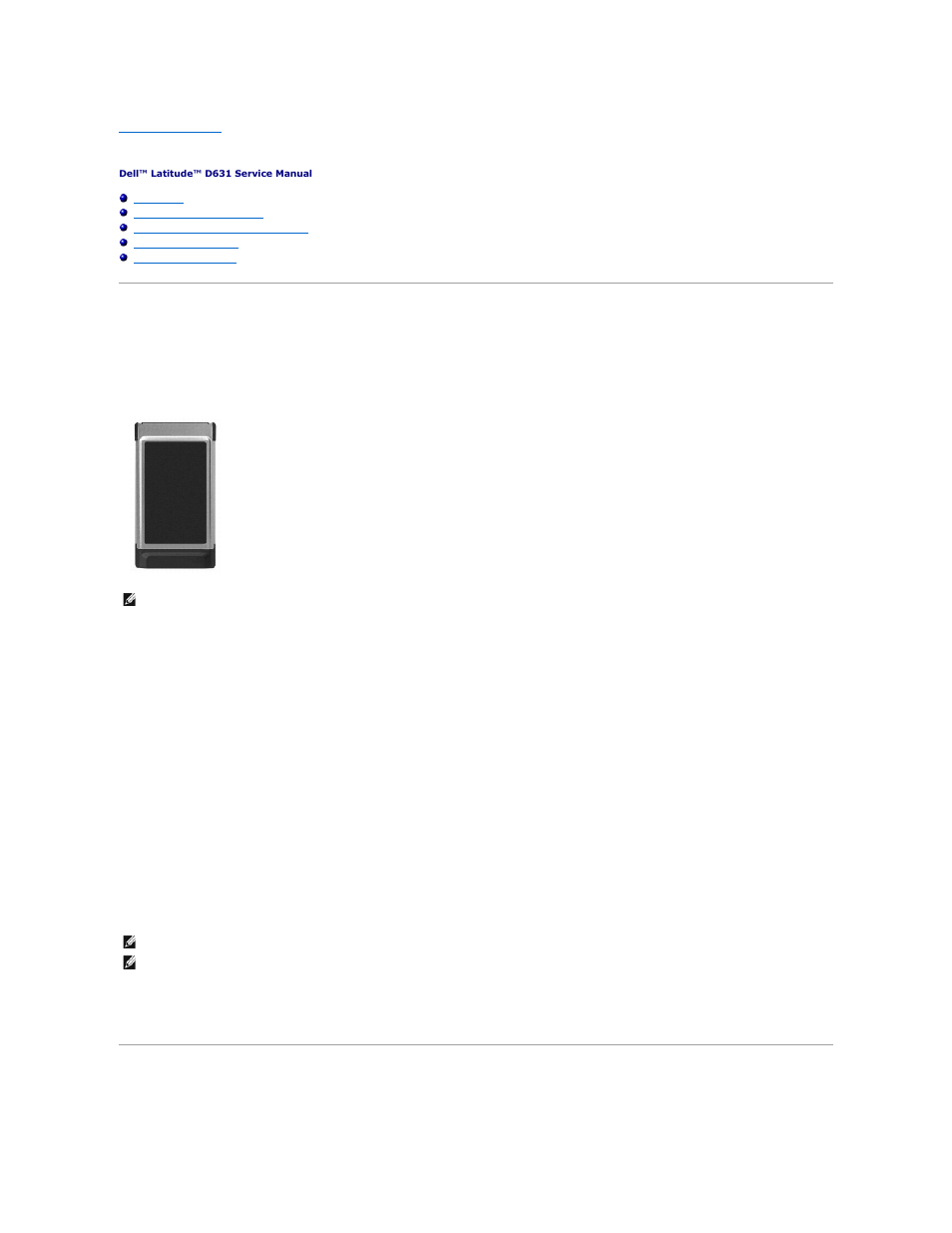 Using cards, Card types, Removing a pc card or blank | Pc cards, Pc card blanks, Extended pc cards, Smart card | Dell Latitude D631 (Early 2009) User Manual | Page 34 / 43