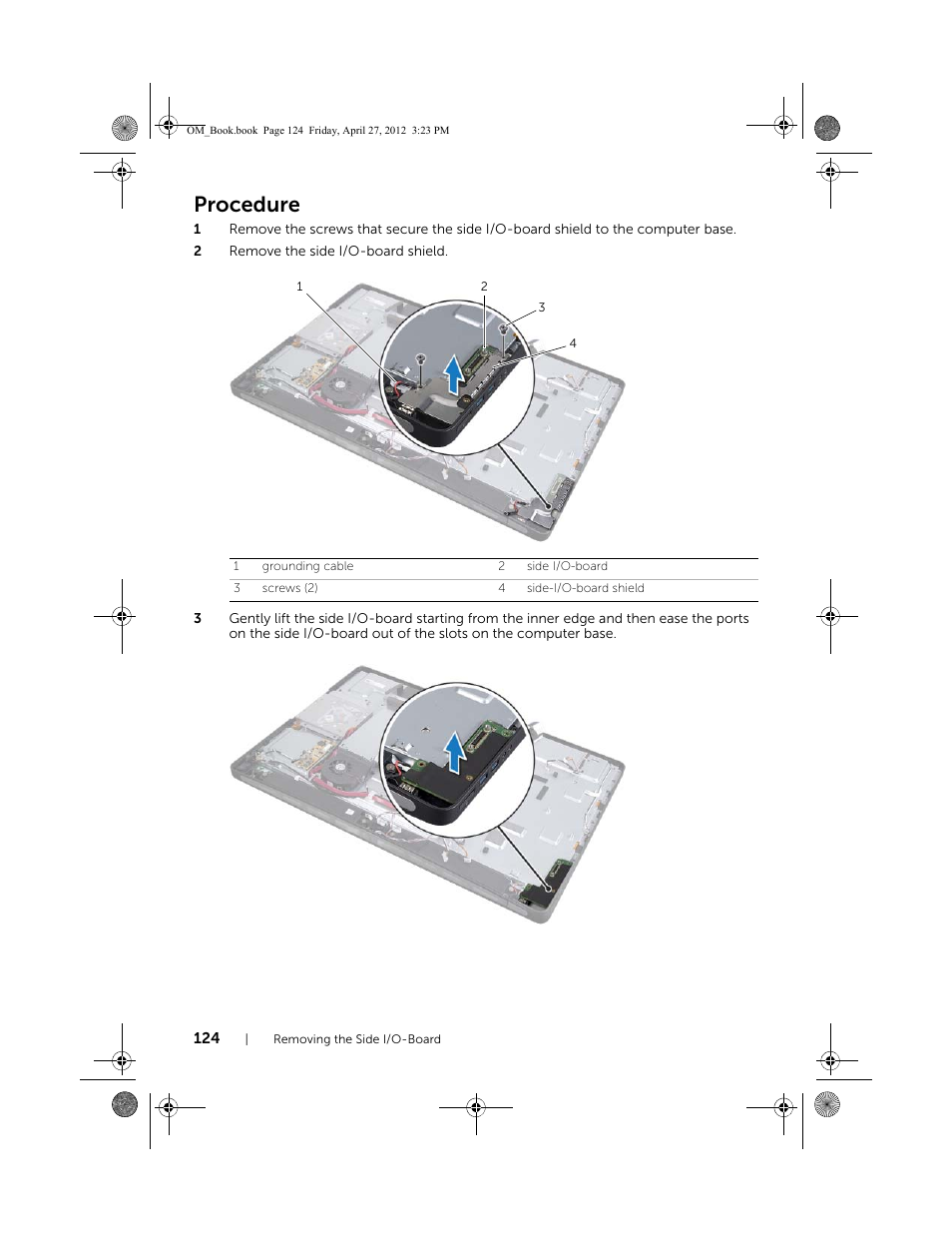 Procedure | Dell XPS One 2710 (Mid 2012) User Manual | Page 124 / 166