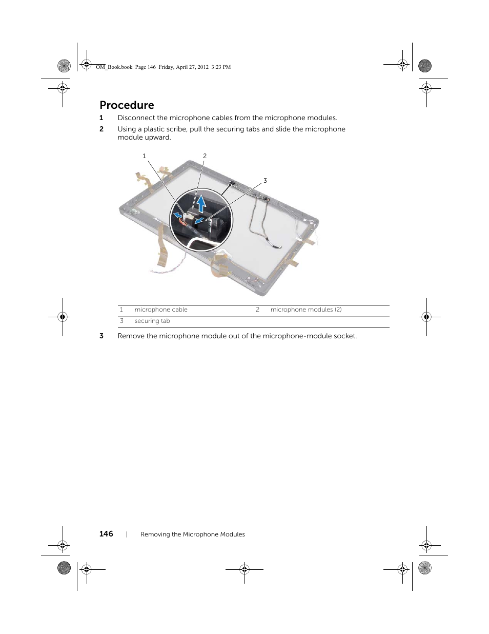 Procedure | Dell XPS One 2710 (Mid 2012) User Manual | Page 146 / 166