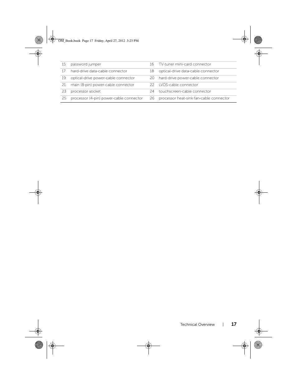 Dell XPS One 2710 (Mid 2012) User Manual | Page 17 / 166