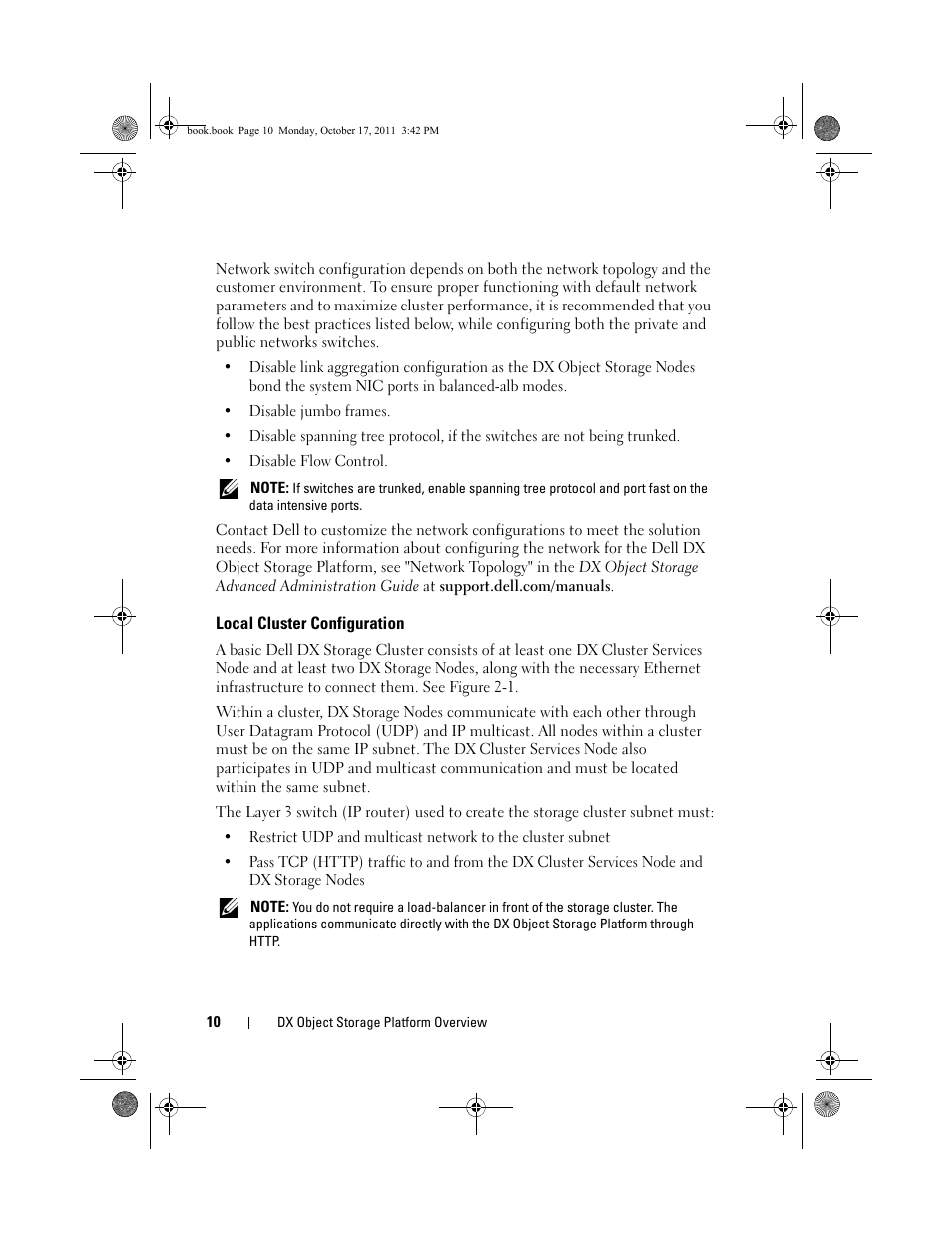 Local cluster configuration | Dell DX6004S User Manual | Page 10 / 50