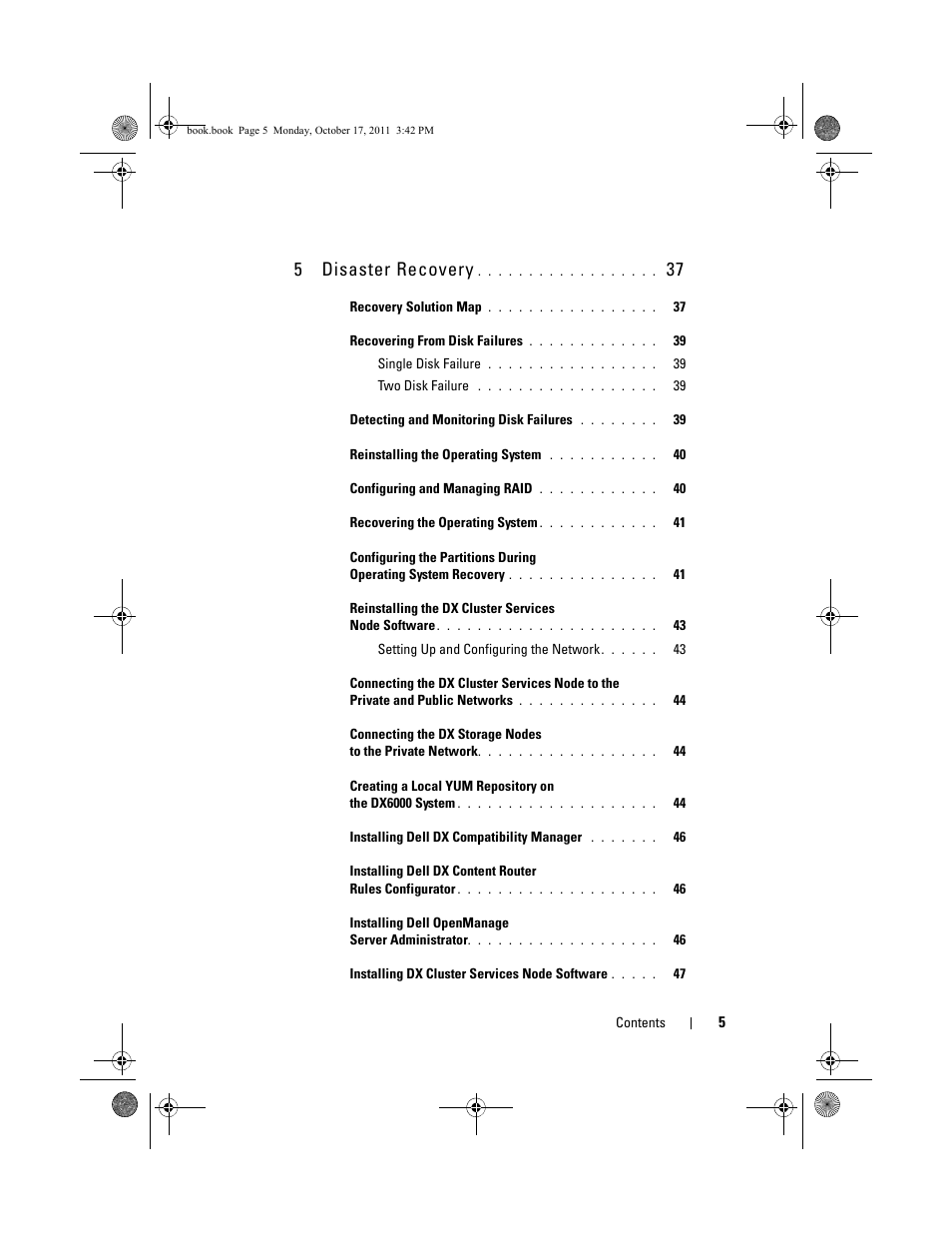 5 disaster recovery | Dell DX6004S User Manual | Page 5 / 50