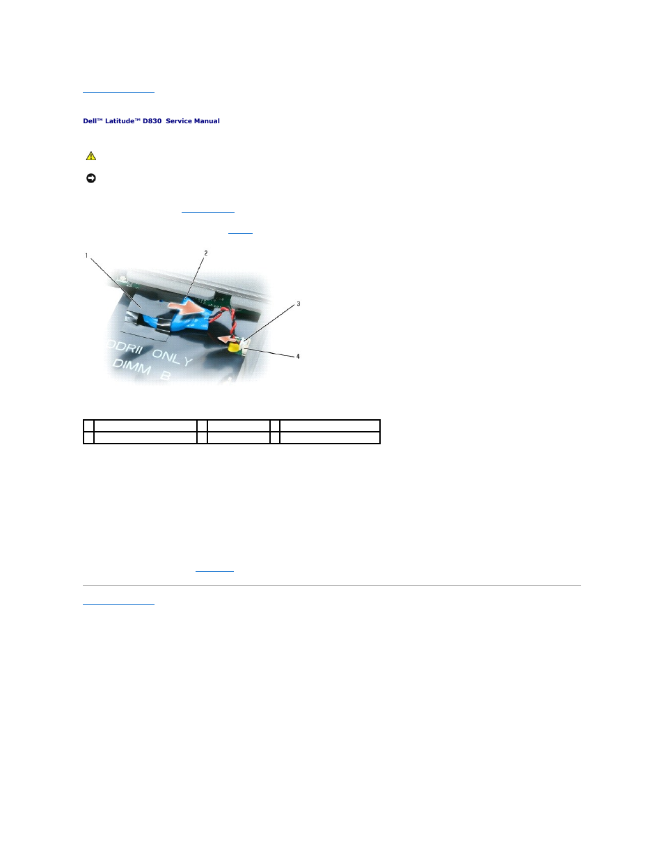 Coin-cell battery | Dell Latitude D830 (Early 2007) User Manual | Page 12 / 45