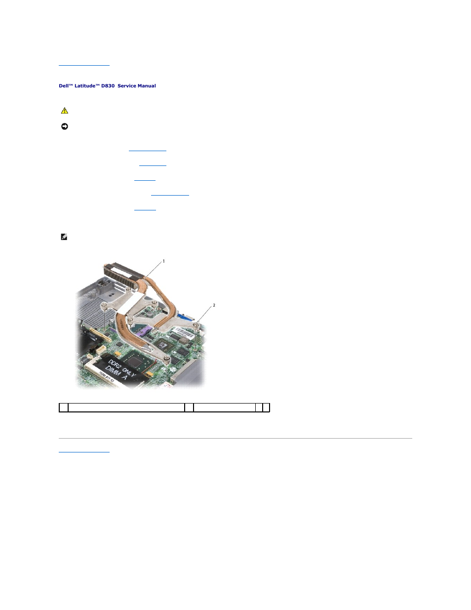 Processor thermal-cooling assembly | Dell Latitude D830 (Early 2007) User Manual | Page 15 / 45