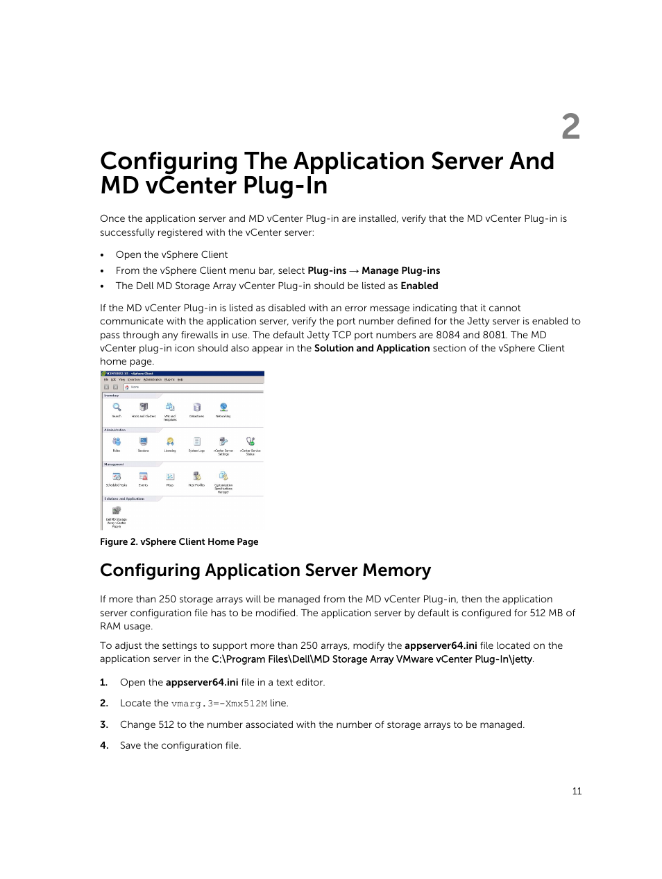 Configuring application server memory | Dell PowerVault MD3260i User Manual | Page 11 / 88