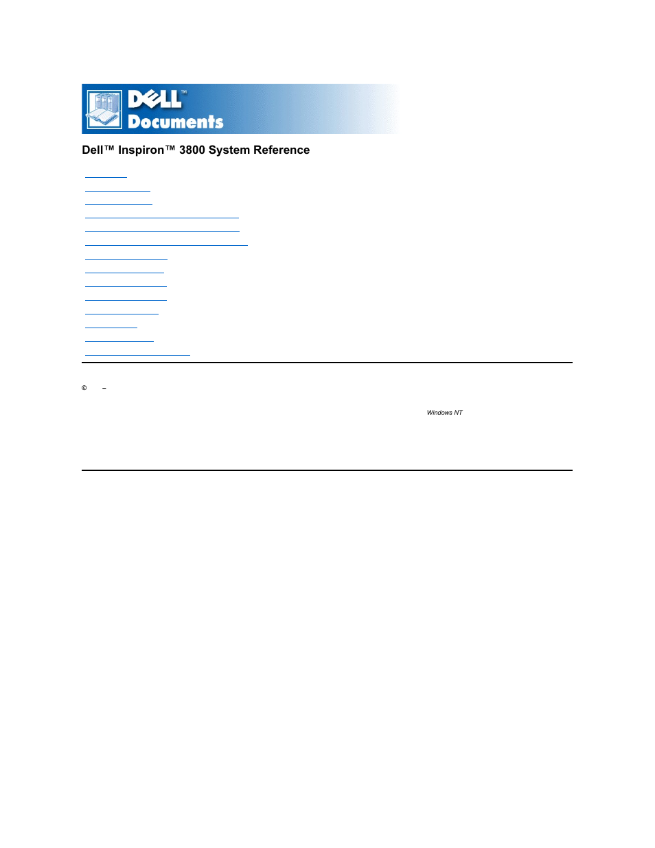 Dell Inspiron 3800 User Manual | 93 pages