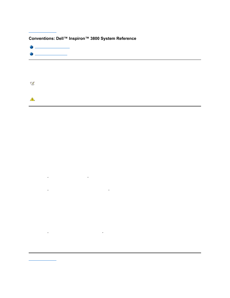 Conventions: dell™ inspiron™ 3800 system reference | Dell Inspiron 3800 User Manual | Page 14 / 93