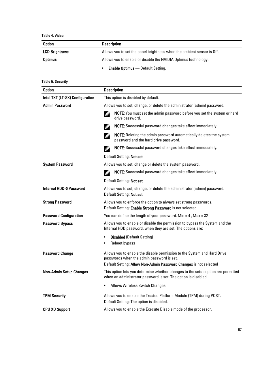 Dell Latitude E6430 ATG (Mid 2012) User Manual | Page 67 / 87