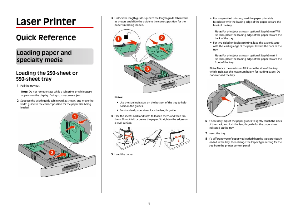 Dell 5530/dn Mono Laser Printer User Manual | 2 pages