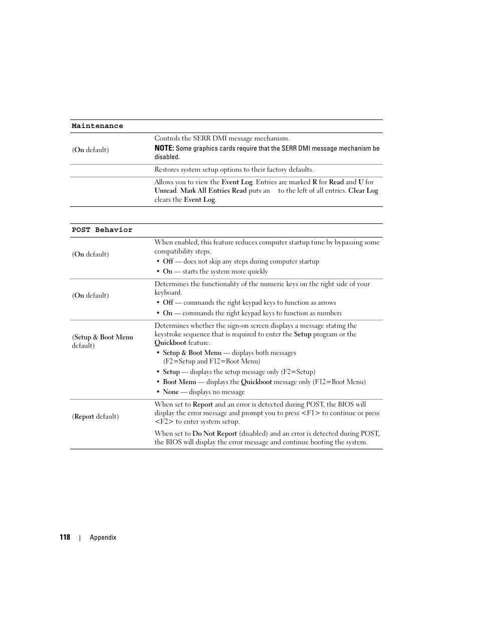 Dell Dimension E520 User Manual | Page 118 / 162