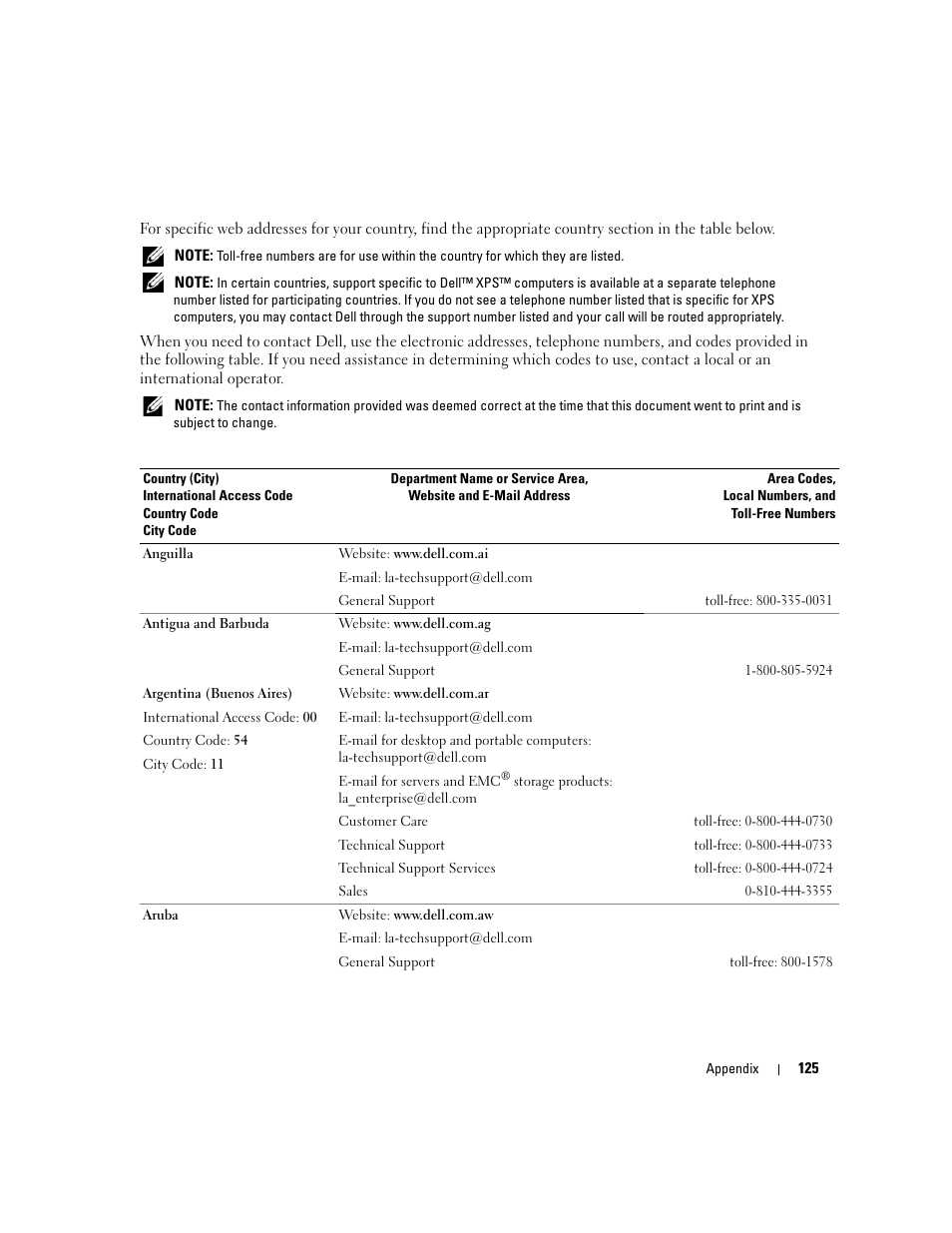 Dell Dimension E520 User Manual | Page 125 / 162